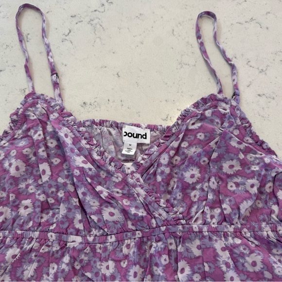 ABOUND - NORDSTROM ~ 100% Viscose Wind Daisy Purple Swing Camisole Medium NEW - Picture 12 of 12